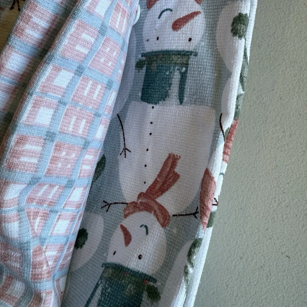 Rachel Zoe Christmas Holiday‎ Kitchen Towels (3) Snowman Holiday New
